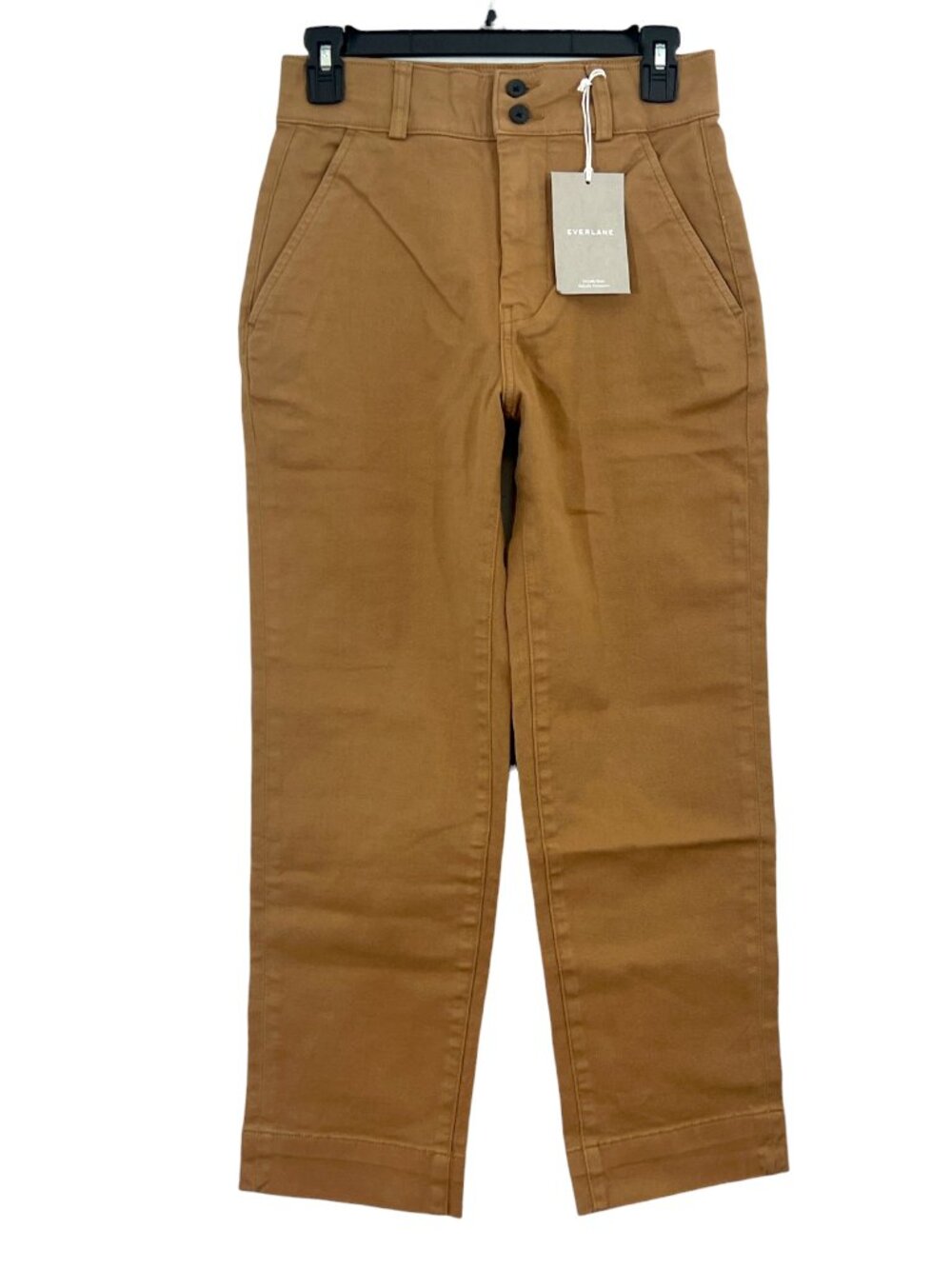 Everlane Organic Cotton Wide Leg Pant Brown Size 2 New